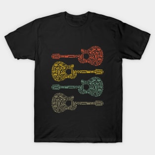 Funny Retro Vintage Guitar Lover Guitarist T-Shirt